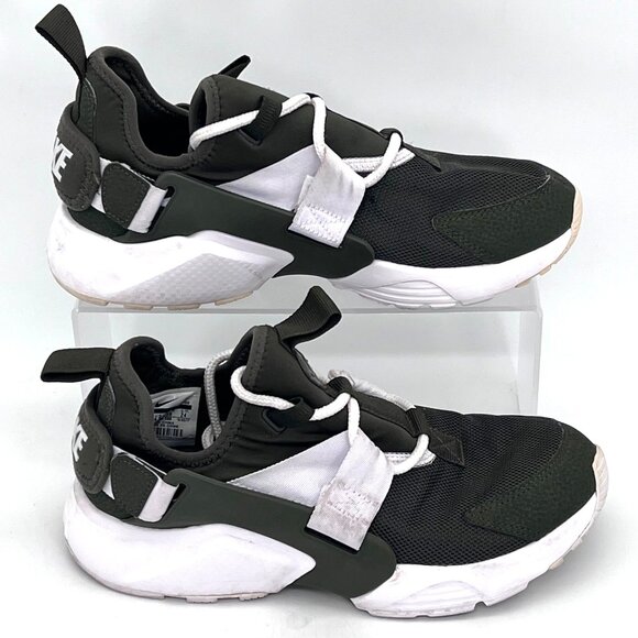 Nike Air Huarache City Low Womens Shoes Size 7 Olive Sneakers Adjustable Straps - Picture 10 of 12